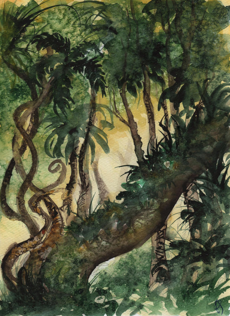 763x1048 World Watercolor Month - Watercolor Jungle