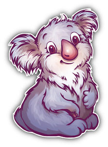 222x300 Watercolor Koala Car Bumper Sticker Decal 4' X 5' Ebay - Watercolor Koala