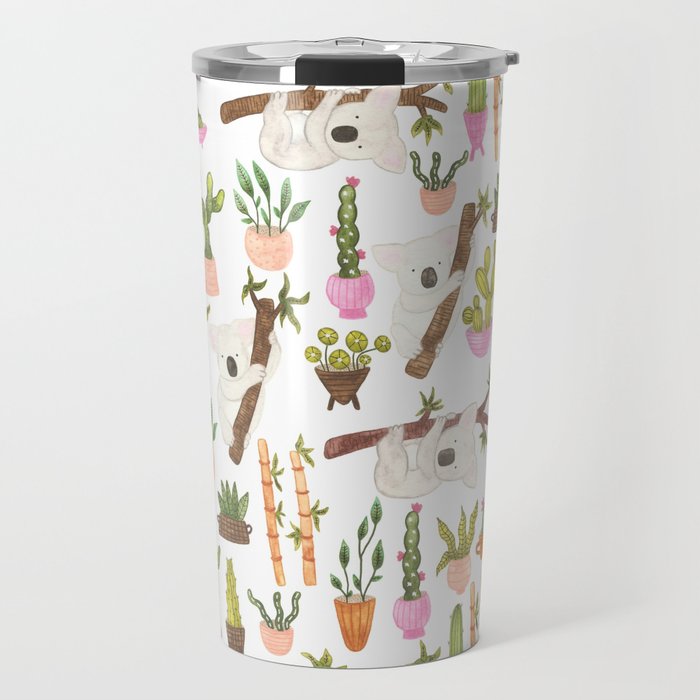 700x700 Watercolor Koala Bears Hanging Out In Their Cactus Succi Garden - Watercolor Koala