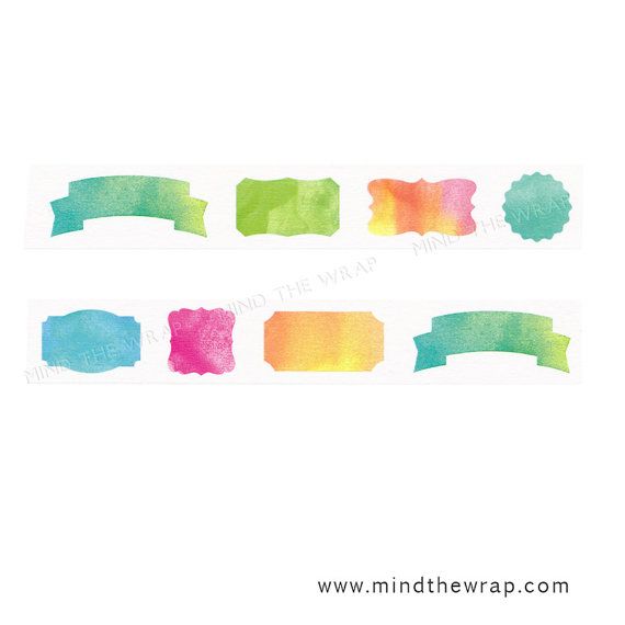 570x570 Mt Watercolor Labels Japanese Washi Tape - Watercolor Labels
