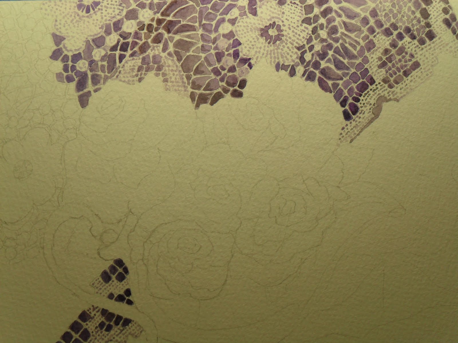 1600x1200 Paintings By Egretta Wells - Watercolor Lace