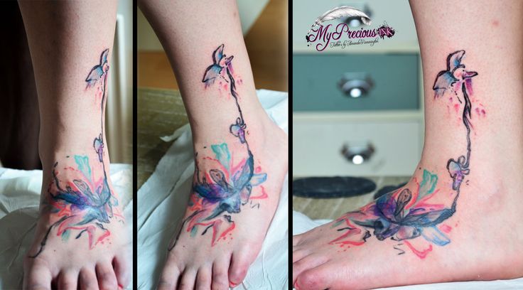 736x408 Watercolor Tattoo - Watercolor Ladybug Tattoo