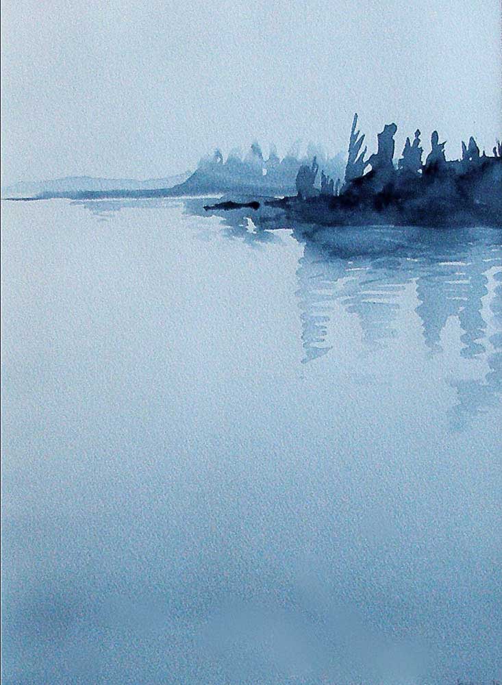 733x1000 Watercolor - Watercolor Lake