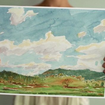 354x354 Best Watercolor Paintings Trees Products On Wanelo - Watercolor Lake Scenes