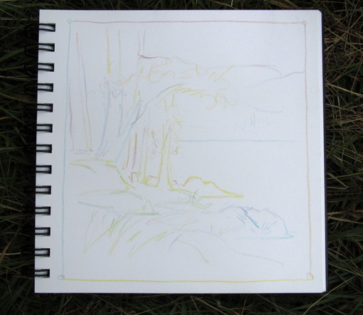 510x443 Everyday Artist Step By Step Watercolor Lake Scene - Watercolor Lake Scenes