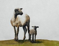 236x185 36 Best Watercolor Sheep Images In 2018 Watercolor - Watercolor Lamb
