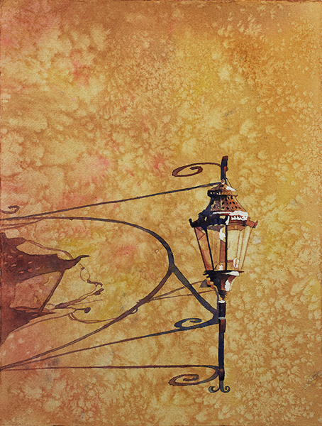 454x600 Watercolor Paintings Of By Raleigh, Nc Artist Ryan Fox Member Of - Watercolor Lamp