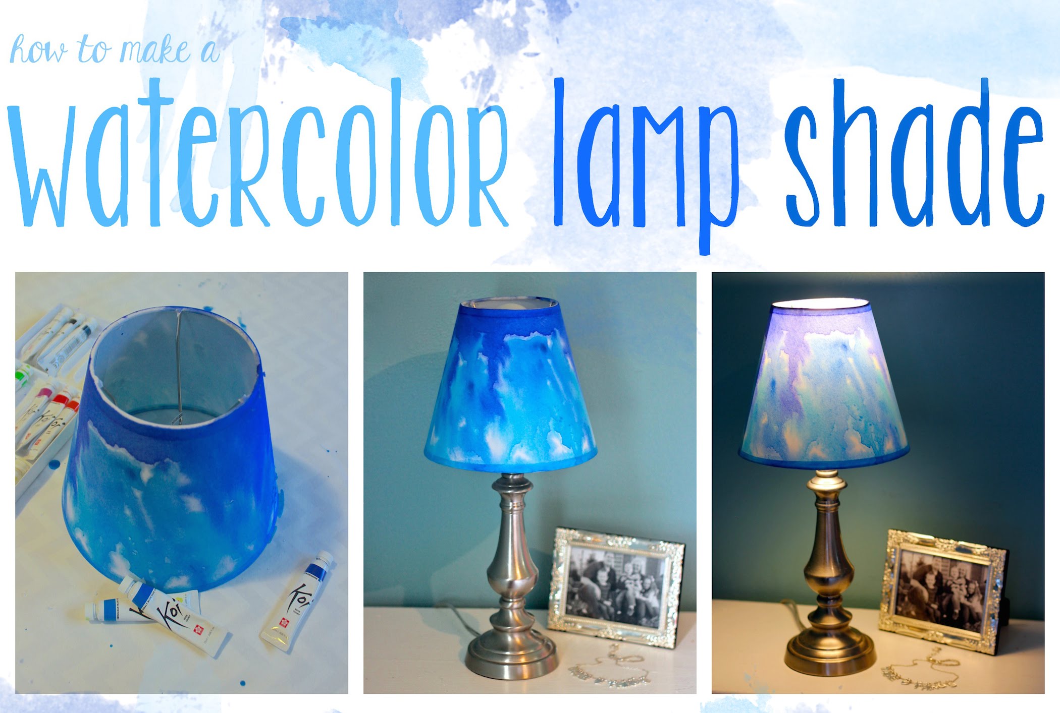 2100x1414 Diy Watercolor Lampshade - Watercolor Lamp