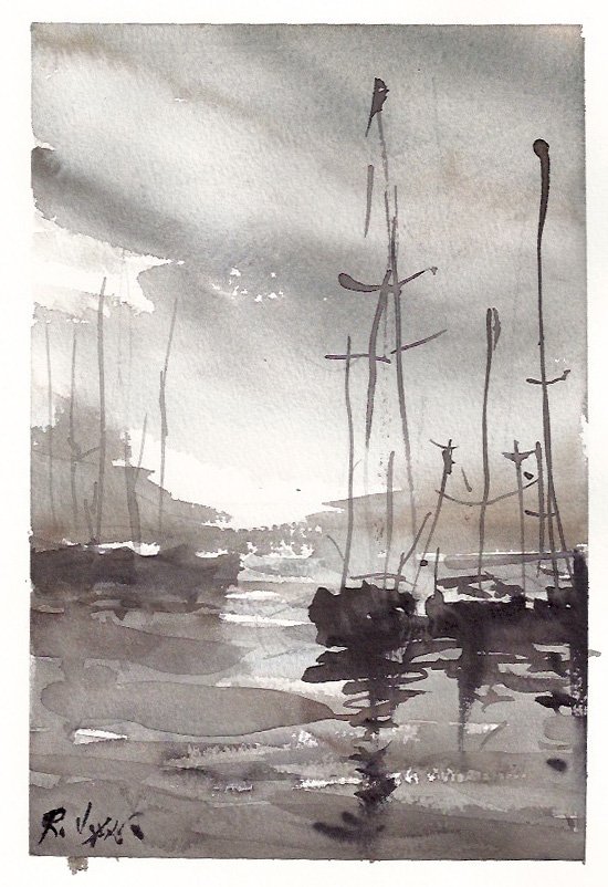 550x802 Advanced Watercolor Landscape Video Demonstration - Watercolor Landscape