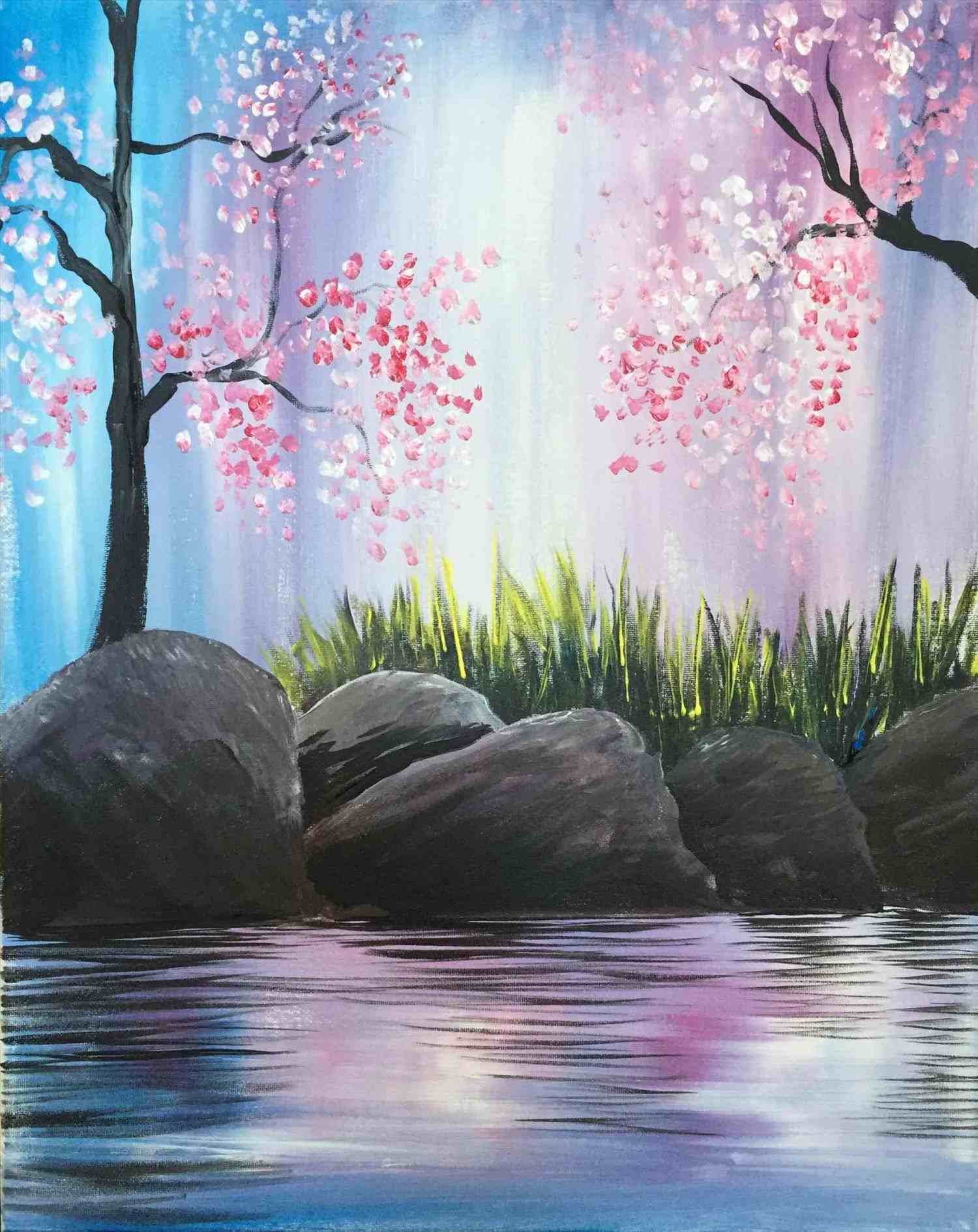 1500x1891 The Images Collection Of Landscapes Easy Spring Paintings Decor - Watercolor Landscape Easy