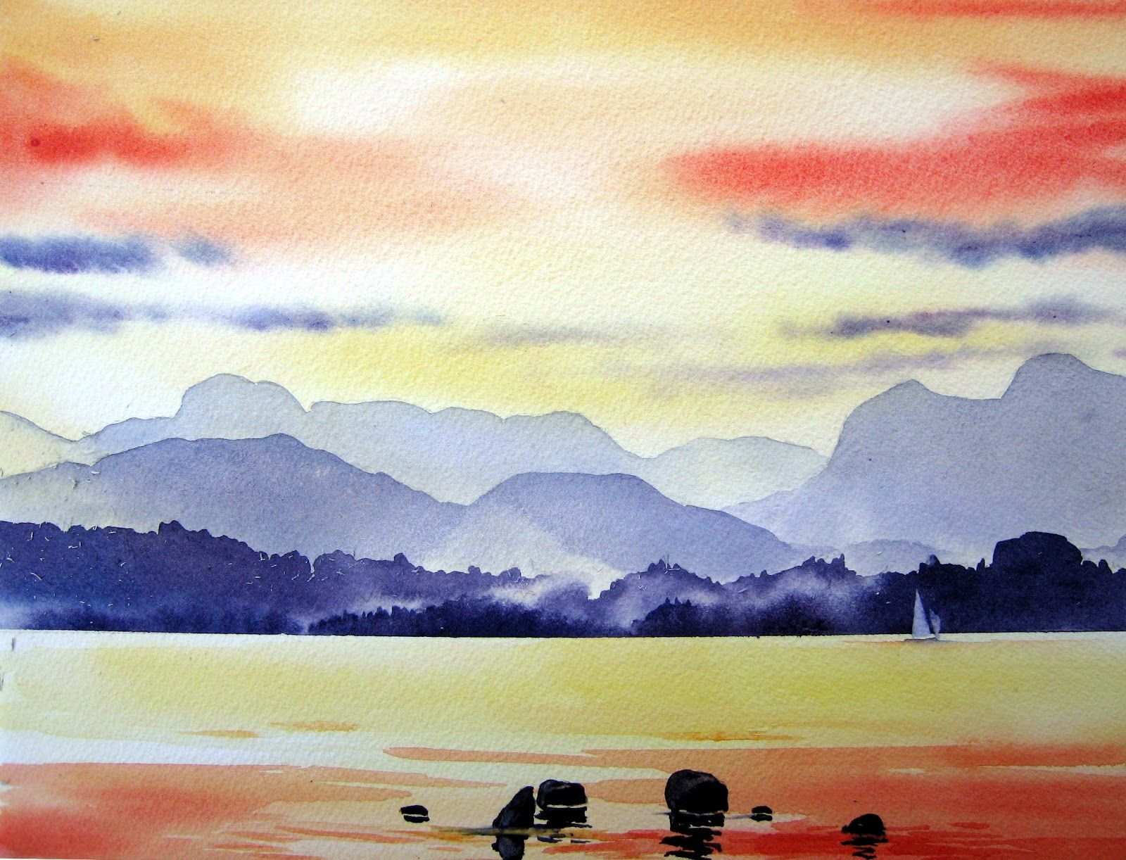 1600x1222 Watercolor Painting Images Best Of Easy Watercolor Landscape - Watercolor Landscape Easy