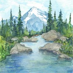 236x236 1217 Best Watercolor Landscapes Images In 2018 - Watercolor Landscape Ideas