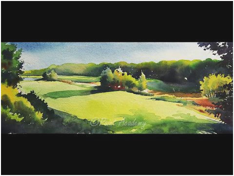 480x360 Watercolor Landscape Painting Tutorial Good The 25 Best Watercolor - Watercolor Landscape Ideas