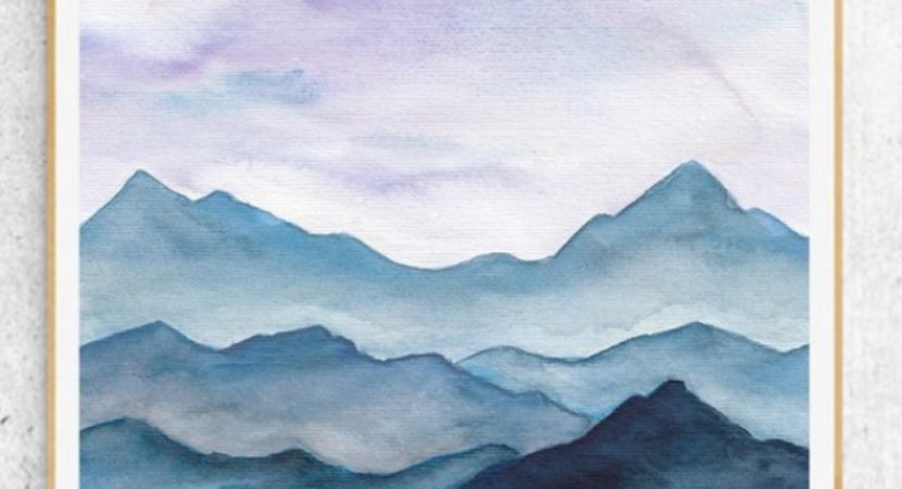 830x450 35 Easy Watercolor Landscape Painting Ideas To Try - Watercolor Landscape Ideas