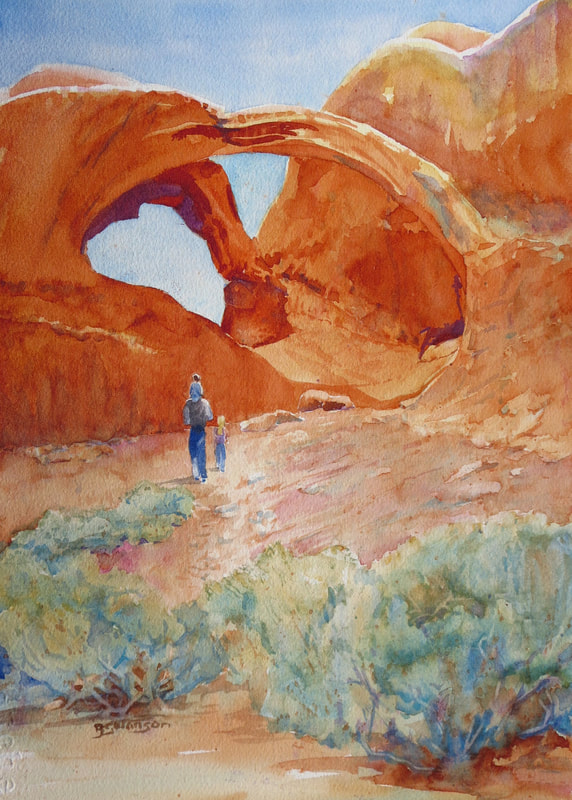 572x800 Bessann Swanson Watercolor Landscape Paintings - Watercolor Landscape Images