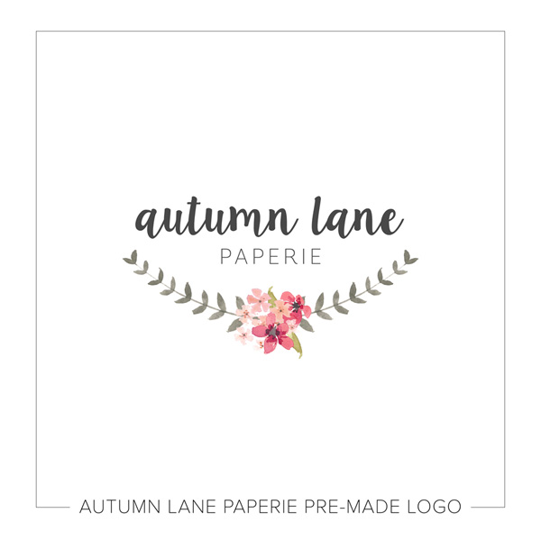 600x600 Watercolor Flowers Amp Laurel Logo - Watercolor Laurel