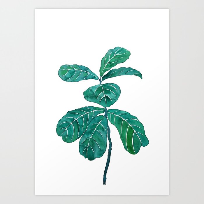 700x700 Watercolor Leaf Art Prints Society6 - Watercolor Leaf Art