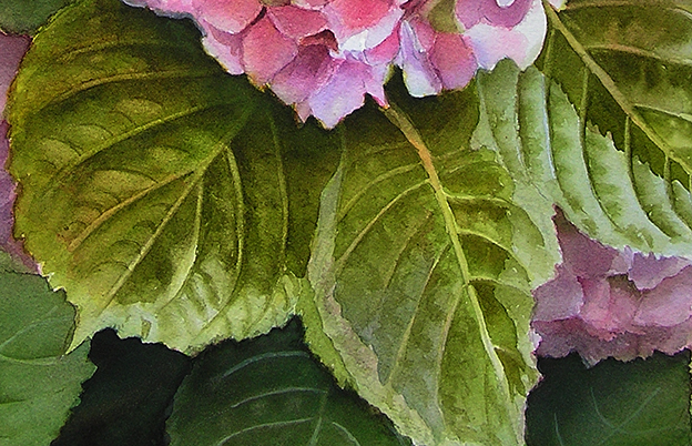 624x402 Painting Realistic Leaves And Mixing Greens - Watercolor Leaf Painting