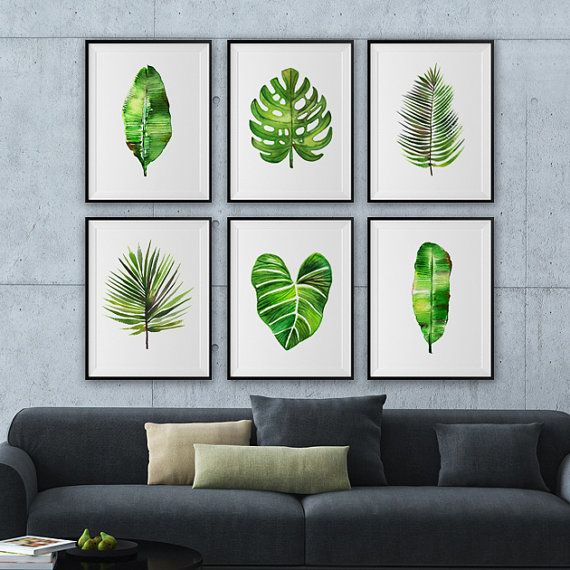 570x570 The 26 Best Images About Tropical Jungle Leaves - Watercolor Leaf Prints