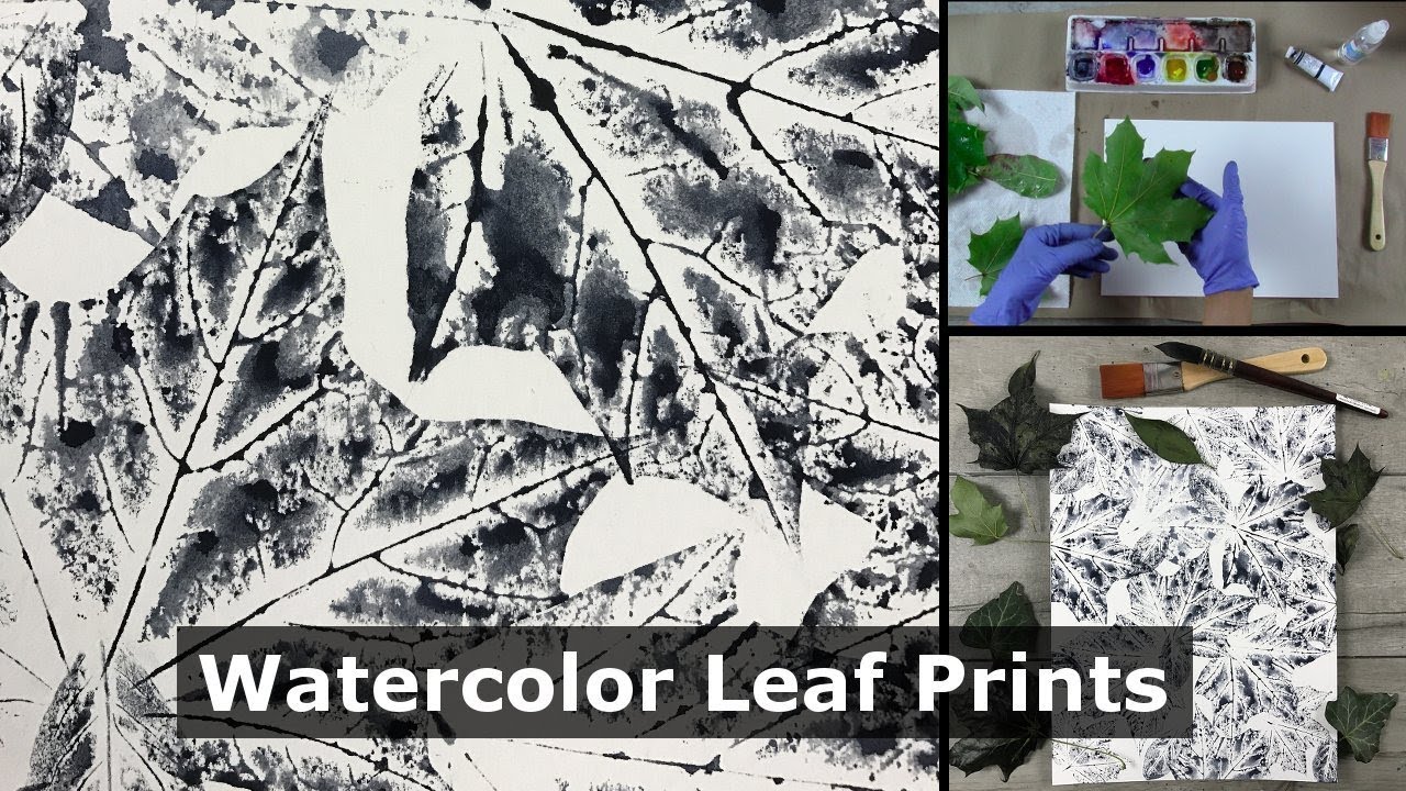 1280x720 How To Make A Watercolor Leaf Print Fast Amp Easy With Amazing - Watercolor Leaf Prints