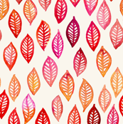 173x174 Green Watercolor Leaves Border Print On Cream Wallpaper - Watercolor Leaves Wallpaper