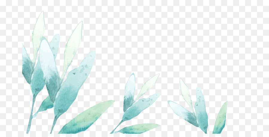 900x460 Watercolor Painting Blue - Watercolor Leaves Wallpaper