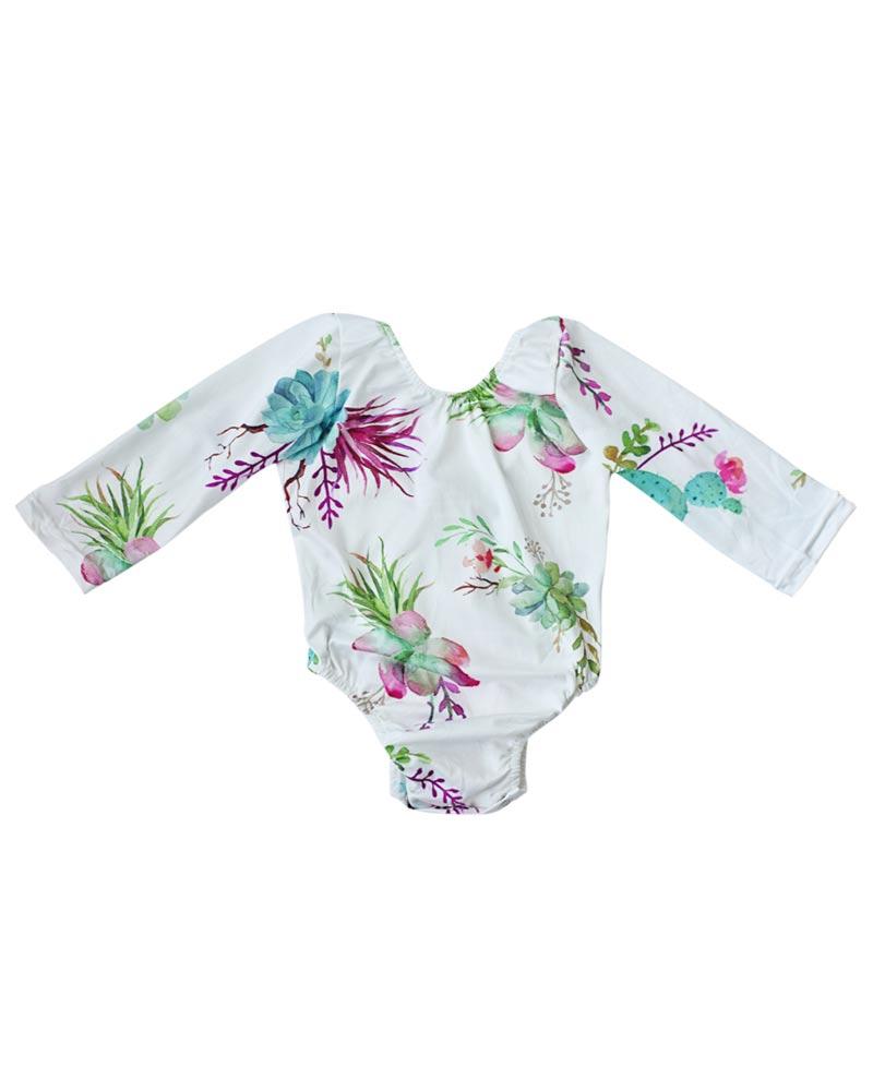 800x1000 Watercolor Cactus Leotard - Watercolor Leotard