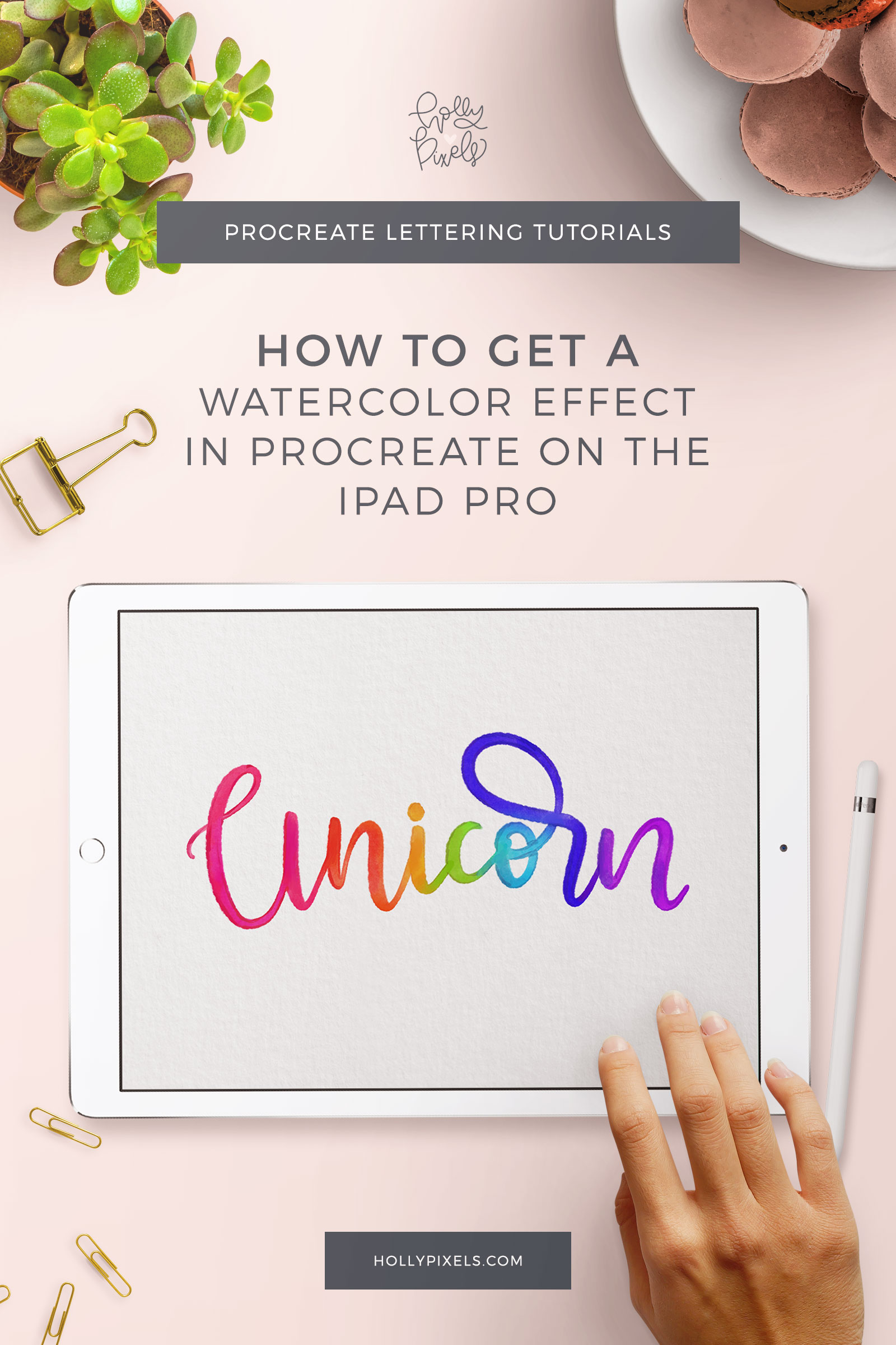 1600x2400 How To Make A Watercolor Effect For Brush Lettering Using - Watercolor Lettering