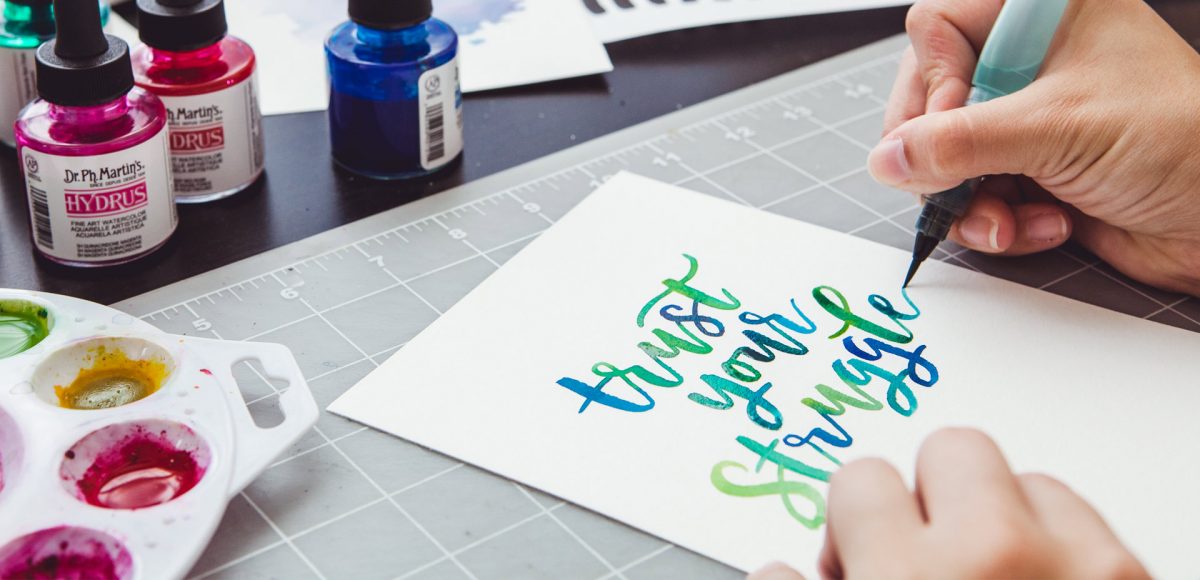 1200x580 New Class Brush Lettering With Watercolor - Watercolor Lettering
