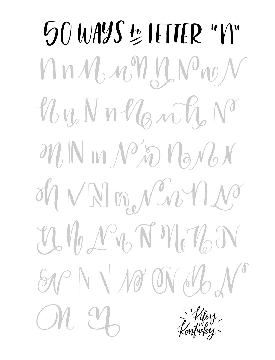 1058x1384 50 Ways To Letter - Watercolor Lettering Font