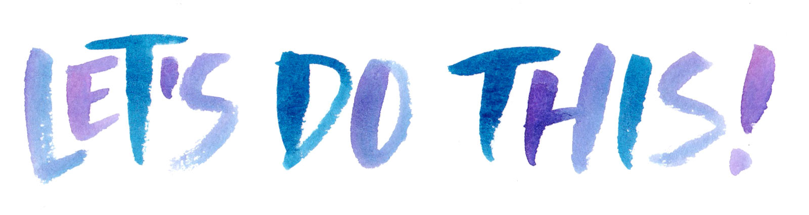 1600x426 Brush Lettering With Watercolor Every Tuesday - Watercolor Lettering Font