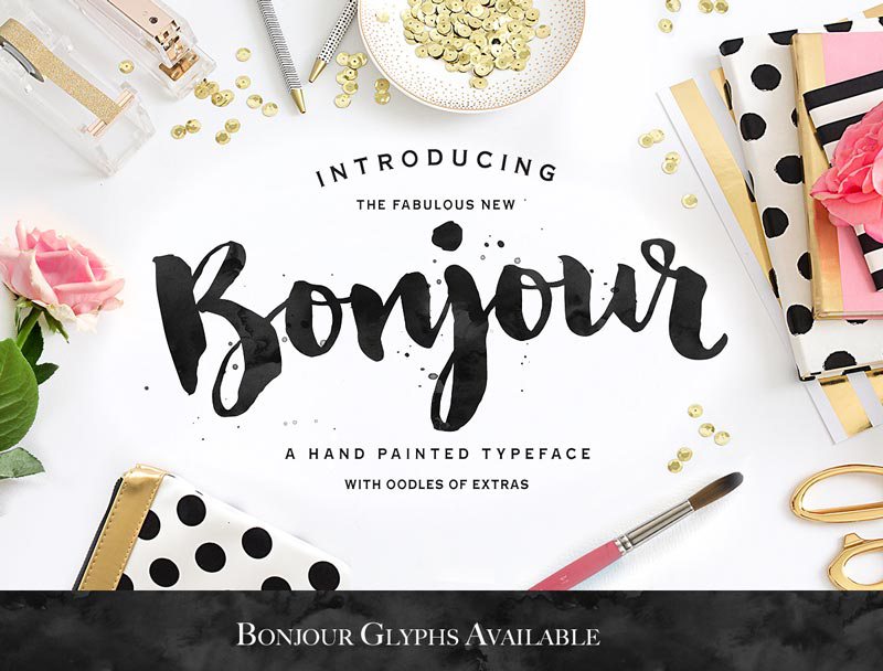 800x608 Favorite Brush Lettering Fonts - Watercolor Lettering Font