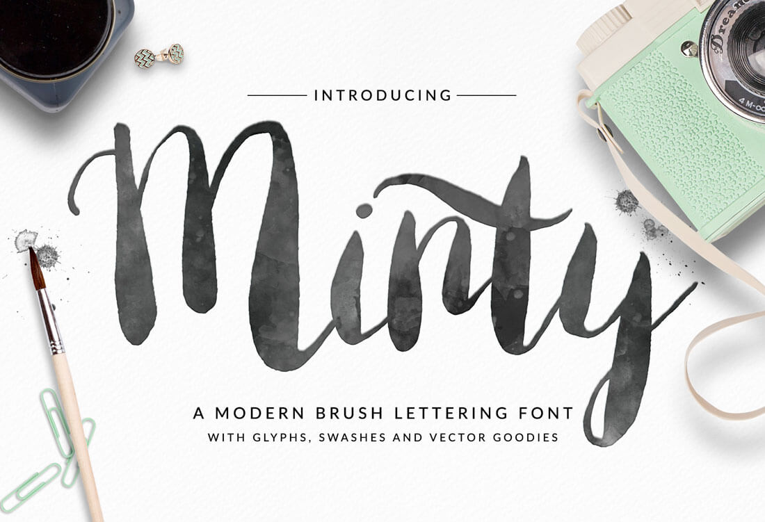 1100x751 3 Typography Trends For 2016 (With Examples) - Watercolor Lettering Font