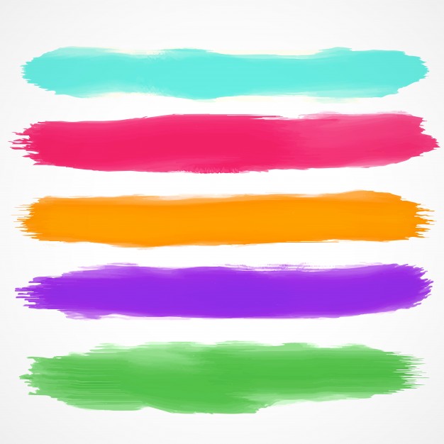 626x626 Full Color Watercolor Brushes Vector Free Download - Watercolor Line