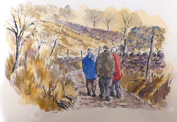 600x415 Tips For Painting Line Amp Wash Arttutor - Watercolor Line Art