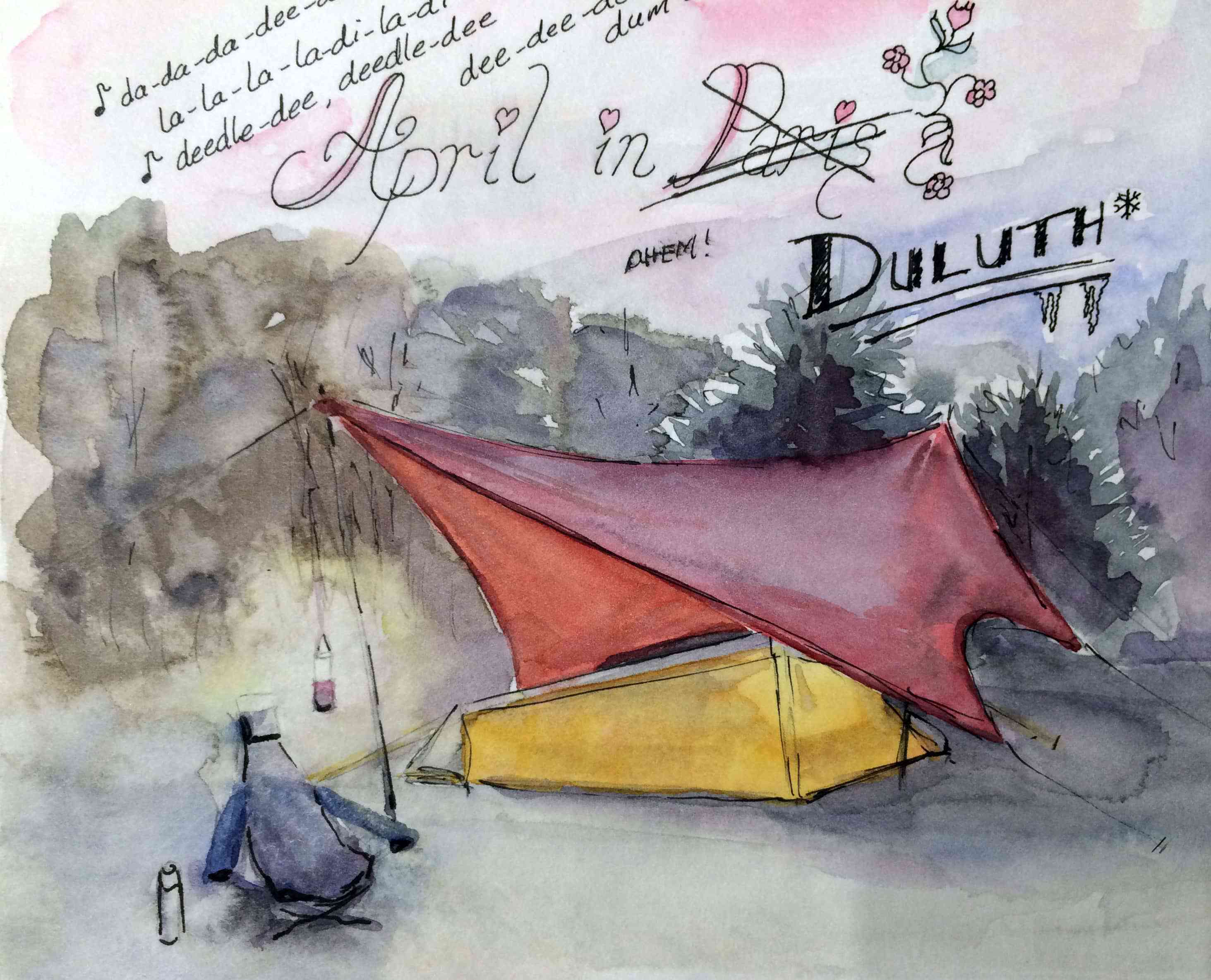 2927x2369 Line And Wash Watercolor Painting Anyone Can Do - Watercolor Line Drawing