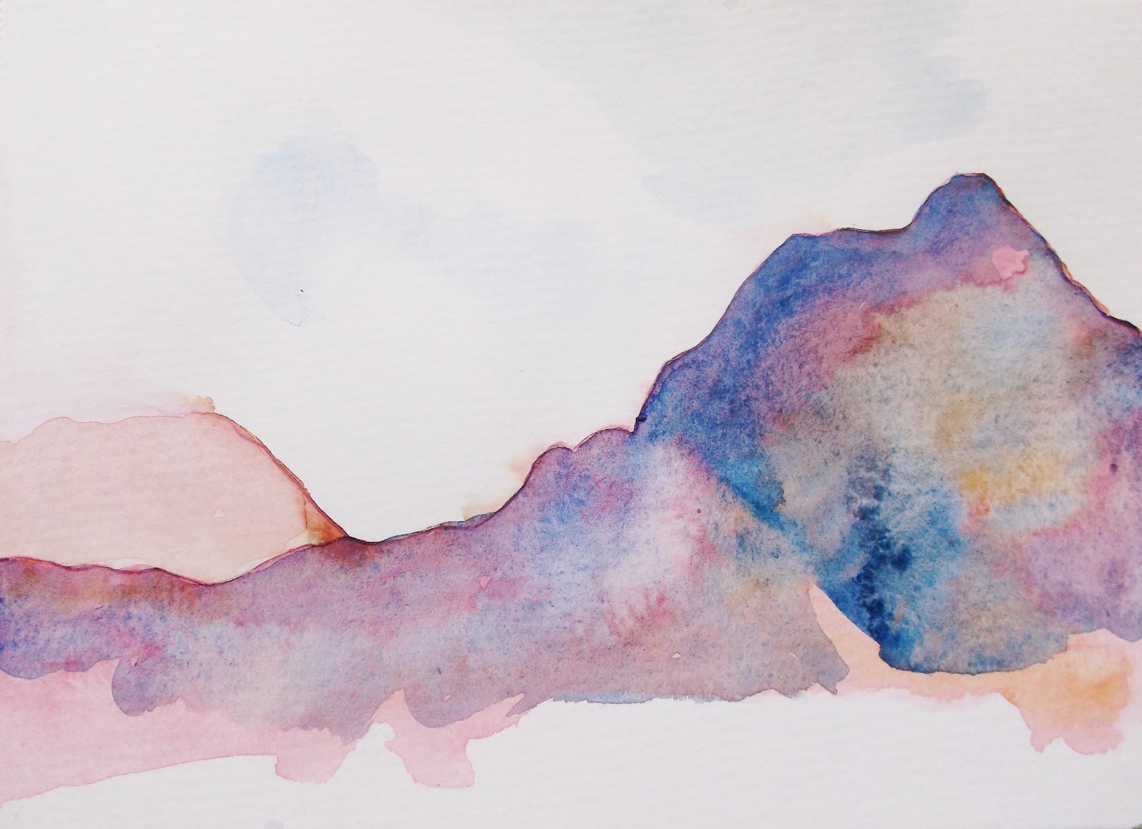 1600x1161 Primal Marks 2012 Koolau - Watercolor Line Drawing