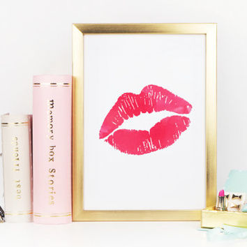 354x354 Shop Lips Wall Art On Wanelo - Watercolor Lip Print