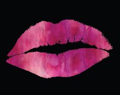 236x188 Titanium Gray Gold Lip Print Products Gold Lips - Watercolor Lip Print