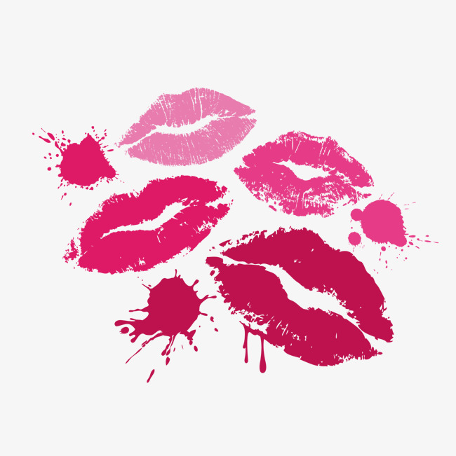 650x651 Vector Watercolor Lip Print, Watercolor Vector, Vector Diagram - Watercolor Lip Print