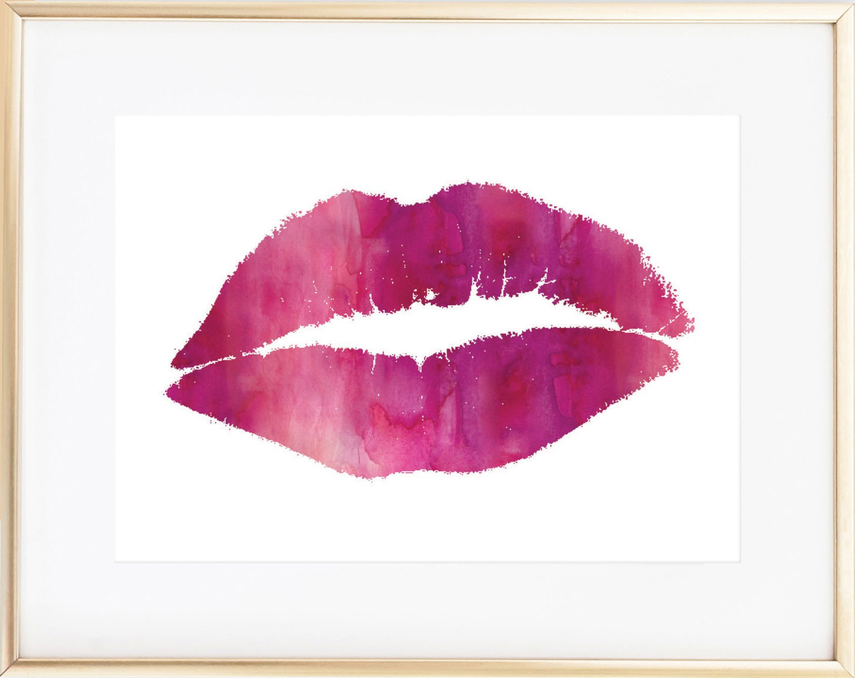 1690x1340 Watercolor Lip Print Mad Kitty Media - Watercolor Lip Print