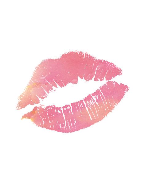472x600 Watercolor Lips Print Art Print Senegence Lips - Watercolor Lip Print
