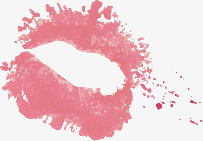650x451 Hand Painted Watercolor Lipstick, Watercolor Clipart, Lipstick - Watercolor Lip Print