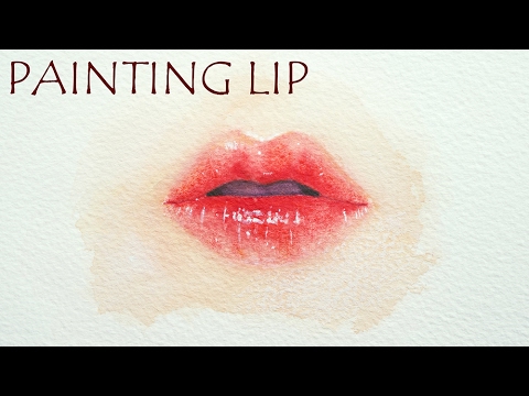 480x360 Watercolor Lips Tutorial - Watercolor Lips