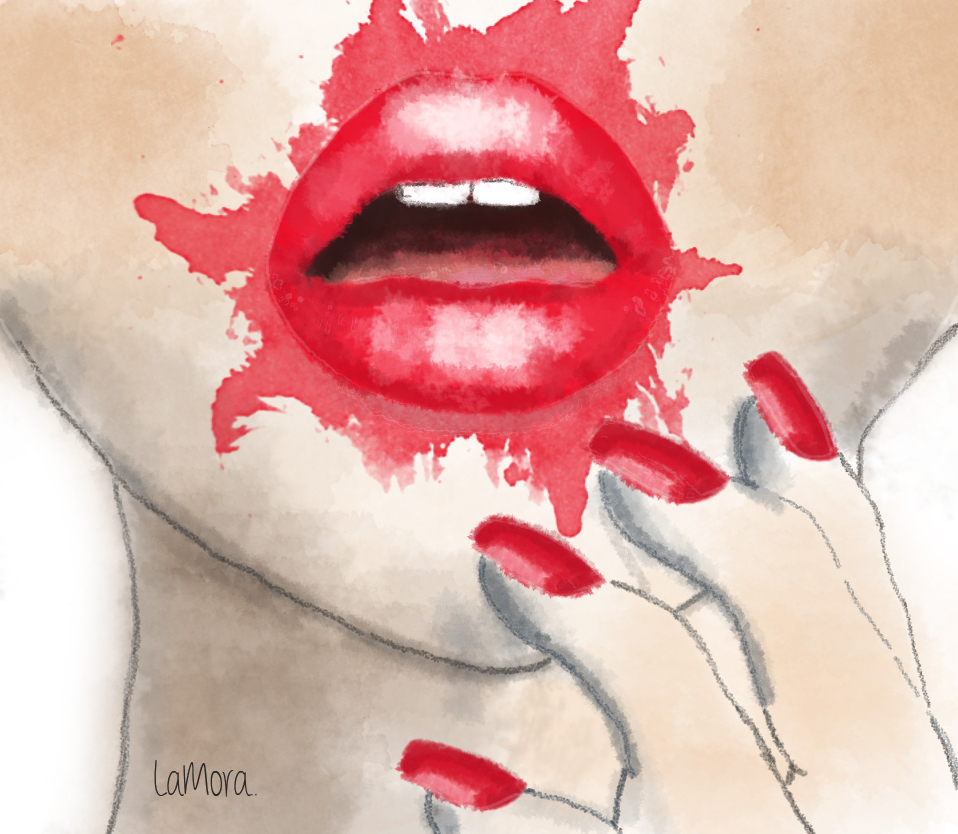 958x834 Watercolor Lips By Lalamora - Watercolor Lips