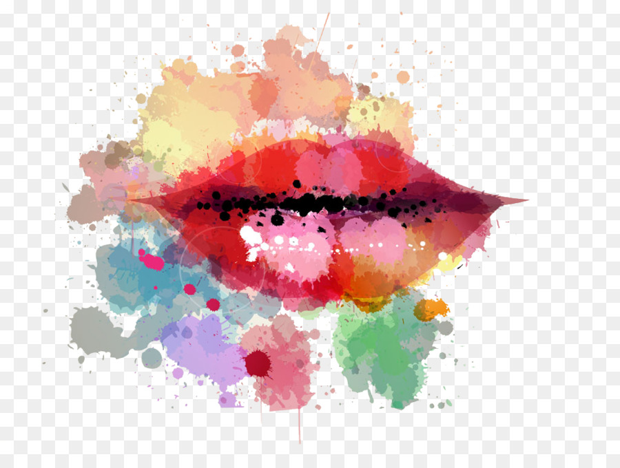 900x680 Download Lip Watercolor Painting Hand Painted Watercolor Lips - Watercolor Lips
