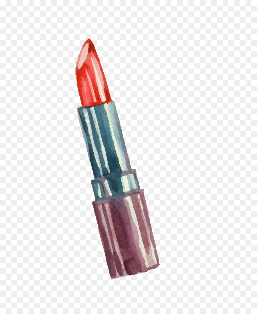 900x1100 Lipstick Make Up Watercolor Painting - Watercolor Lipstick