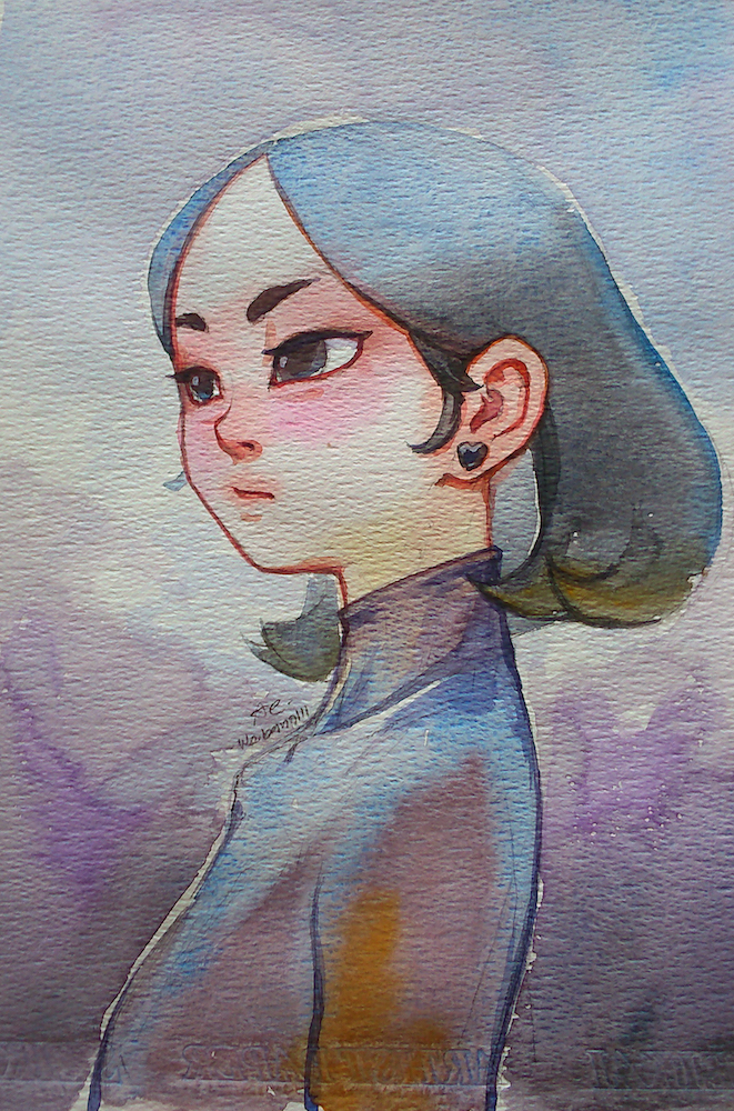 661x1000 Little Girl [ 005] Watercolor By Webang111 - Watercolor Little Girl