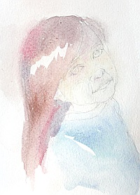 200x278 A Step By Step Watercolor Demonstration A Little Girl - Watercolor Little Girl