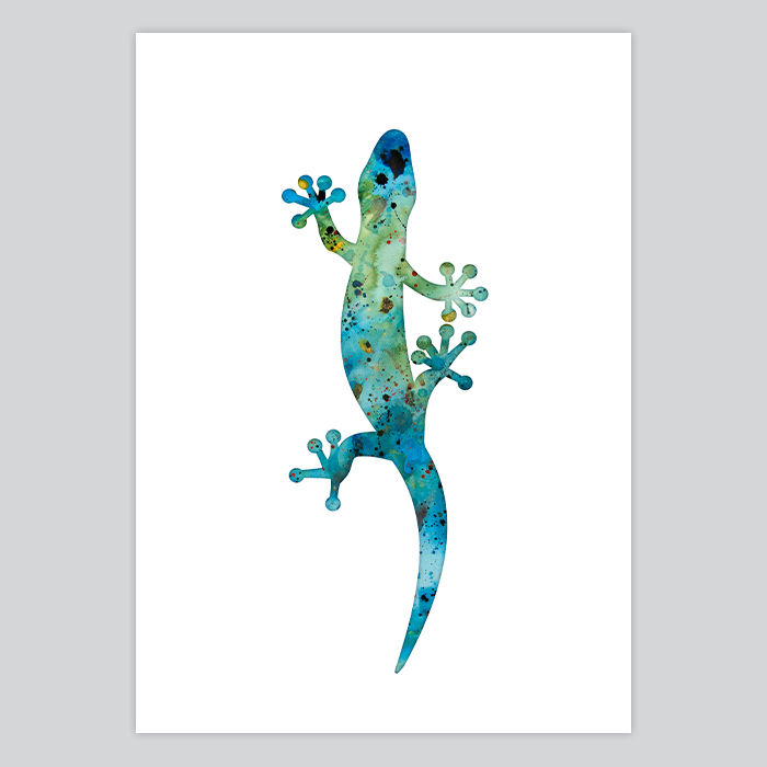 700x700 Lizard Watercolor Print - Watercolor Lizard
